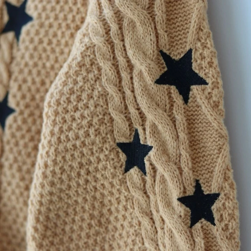 Spring Fearless Inpsired Butterfly Embroidery Folklore Cardigan Women  Kawaii Sweater Outsuit  Loose Fit Knitted Cardigan Female