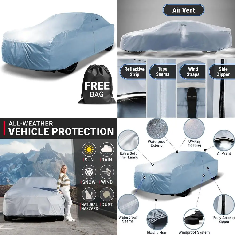 

Padded Water-Resistant Exterior Car Cover for 1970-1972 Monte Carlo, Automotive Protection