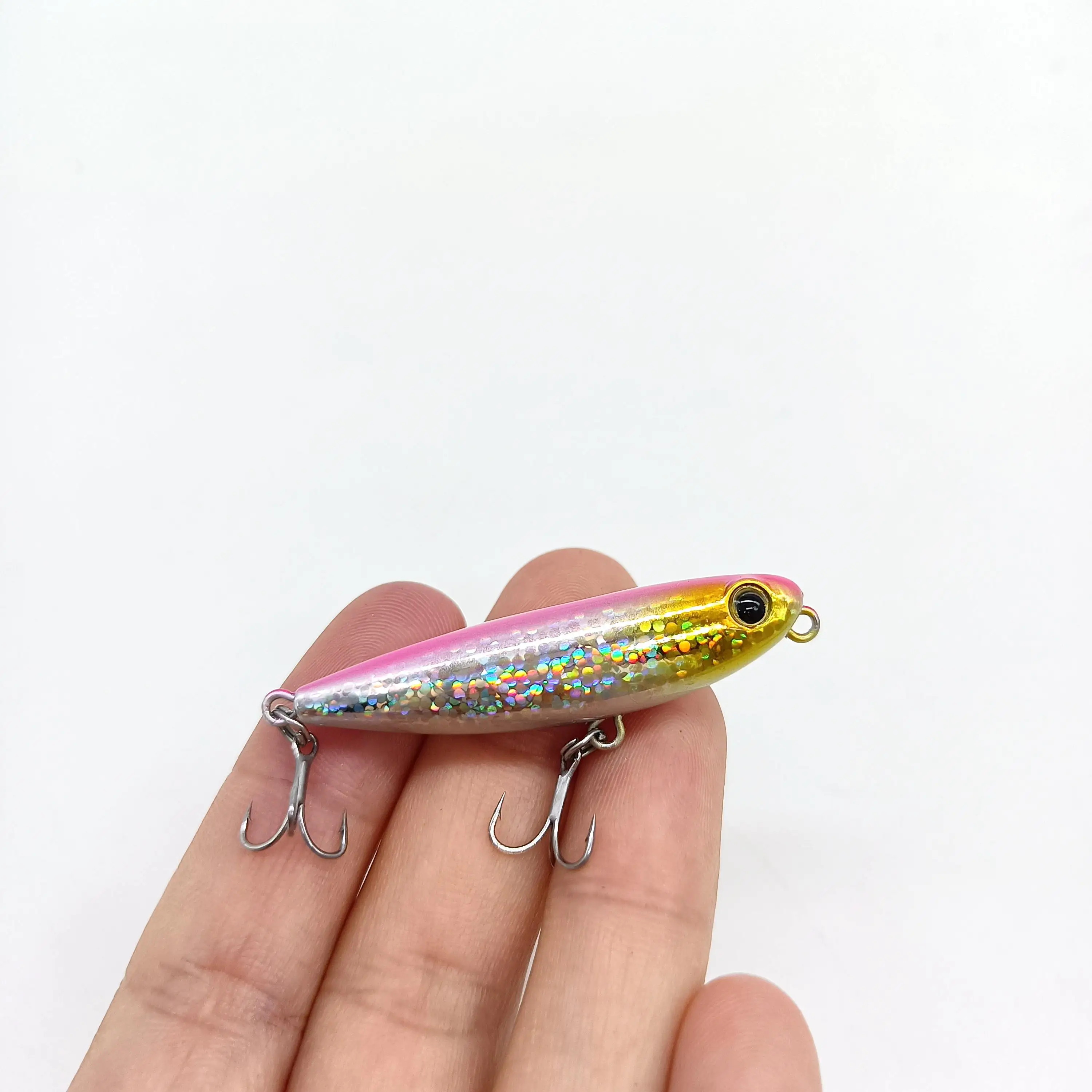 DUODUOYU 1PCS Neue Mini Schwimm Bleistift Angeln Locken 2,8g/50mm Kleine Spaziergang Hund Künstliche Salzwasser harten Köder Bass Fishing Tackle