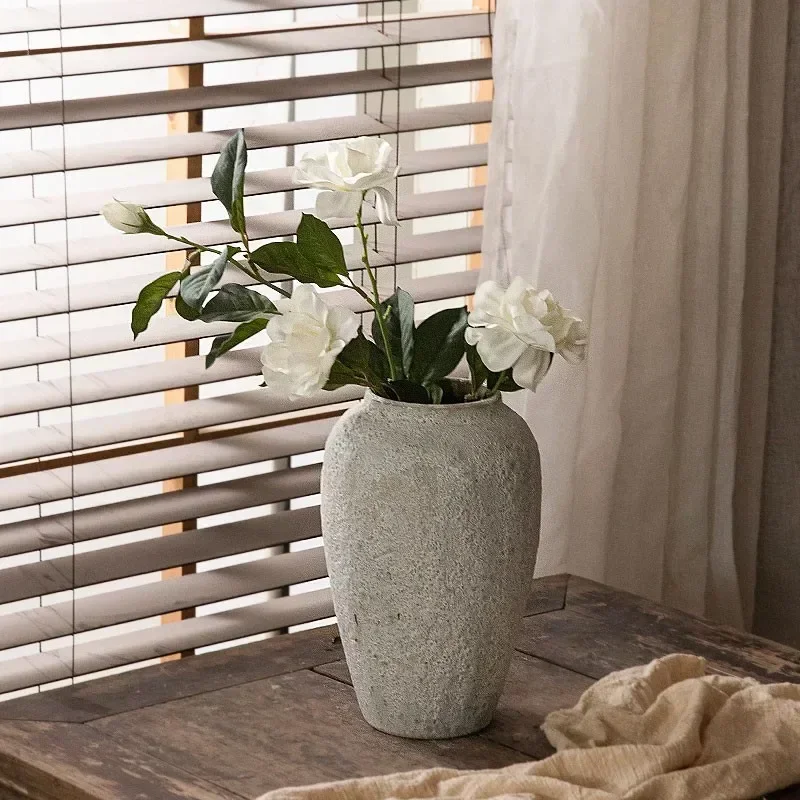 Retro Creative Ceramic Vase, Old Hydroponic Style, Home Decor, Literary Flower Arrangement, Living Room Ornament, Unique Vase