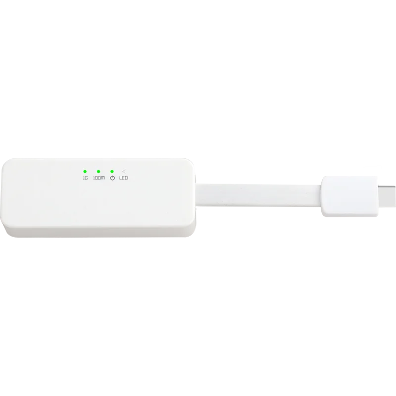 2 PCS Baixa Potência USB3.1 Tipo C Gigabit Ethernet Adaptador Rj45 Para USB 1000m Placa de Rede