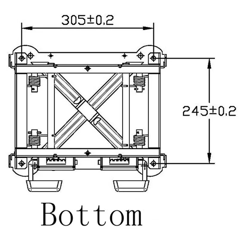 Car seat lift base, tiltable modification, heightened base, parking space lift, RV supplies 7-13CM