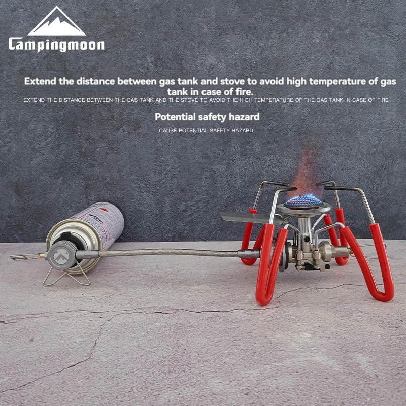 

Удлинительный адаптер для газовой горелки CAMPINGMOON, устойчивый к давлению и огнестойкий удлинительный шланг для портативной плиты
