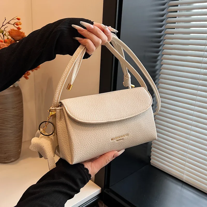 Women's Versatile Premium Shoulder Slant Shoulder Bag Trendy Fashion Small Square Bag Multi-compartment Mobile Phone Women's Bag