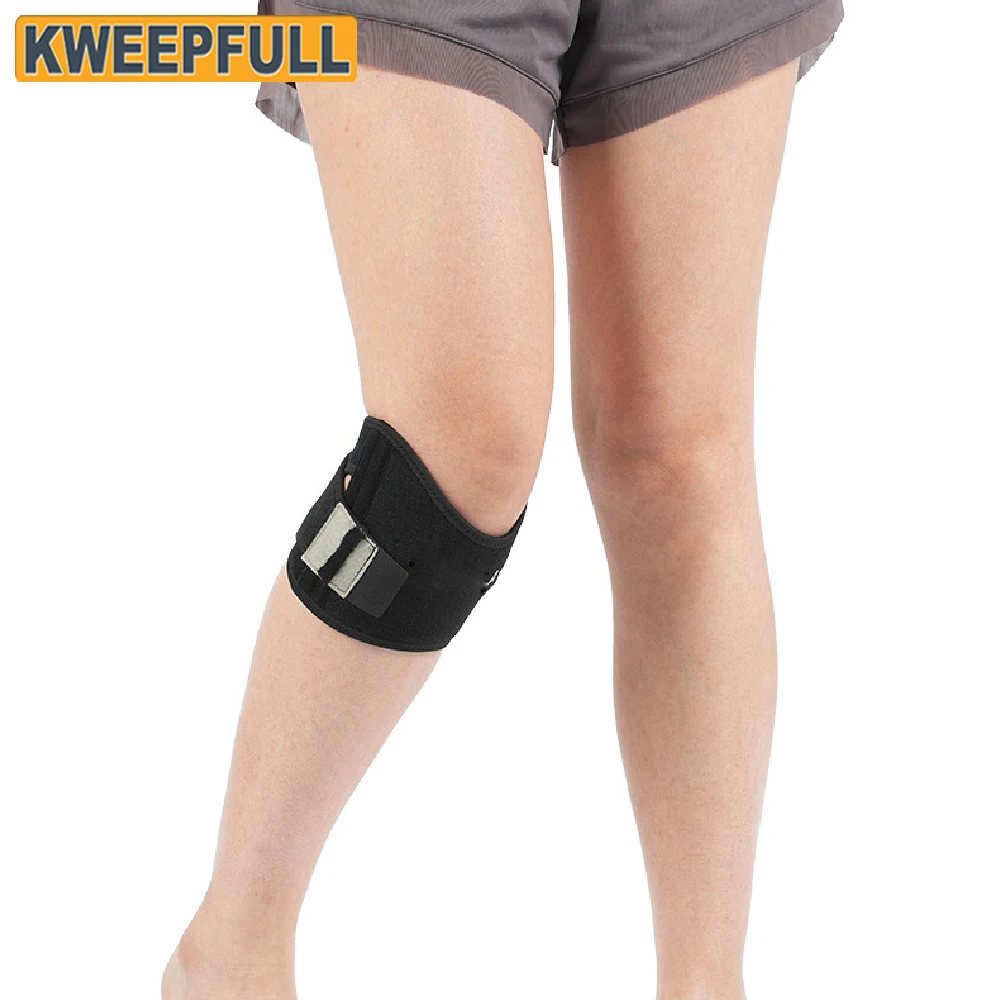 1 Stück Silikon-Patellaband, verstellbarer Patellasehnenriemen für Männer und Frauen, ideal zum Wandern und Laufen