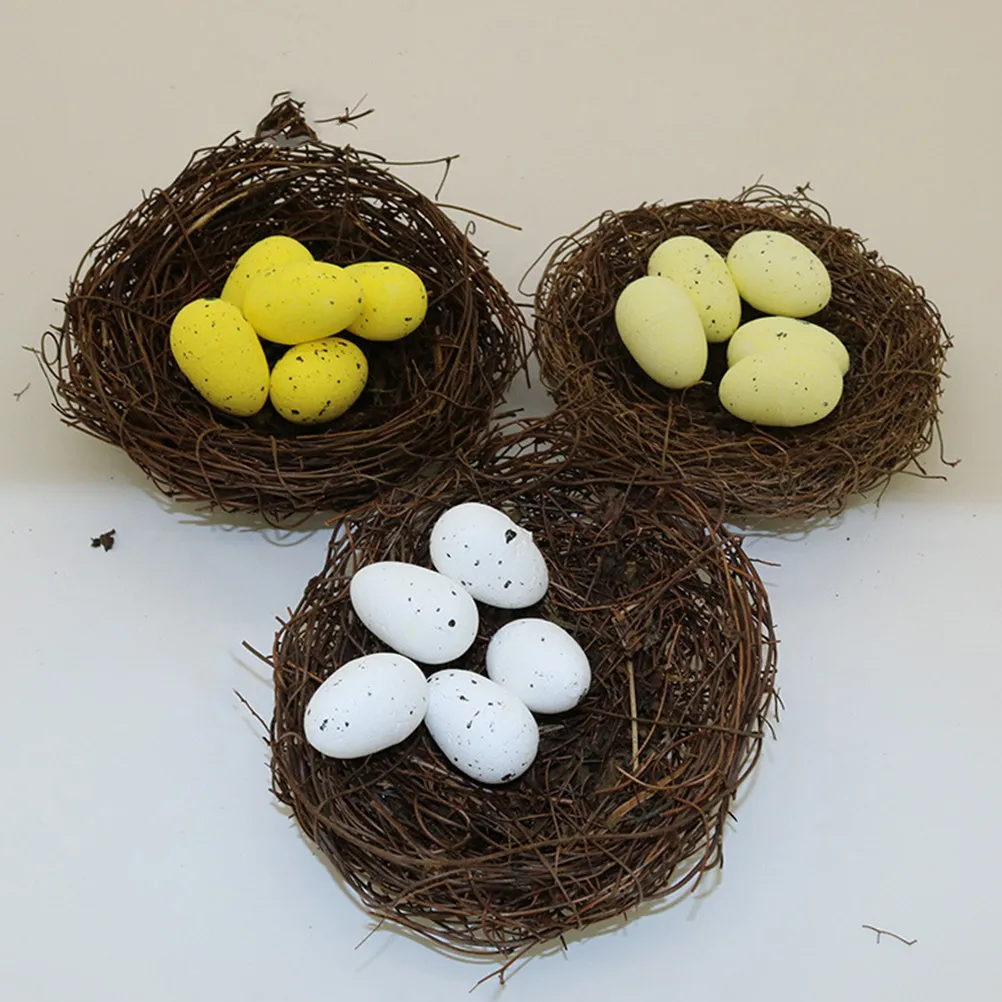 100Pcs Simulation Pigeon Eggs Creative Fake Egg Carrier Pigeon Decor Safe Environmental Friendly Hatch Control Hatching Egg