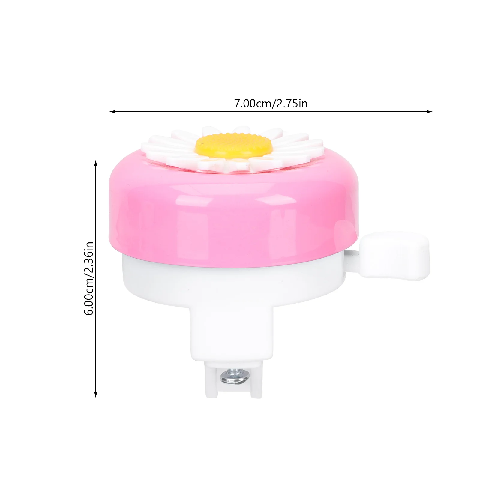 2 قطعة سبائك الصوت دراجة أطفال جرس زهرة نمط المسمار جبل مناسبة للأطفال دراجة اكسسوارات جرس الدراجة للأطفال #4