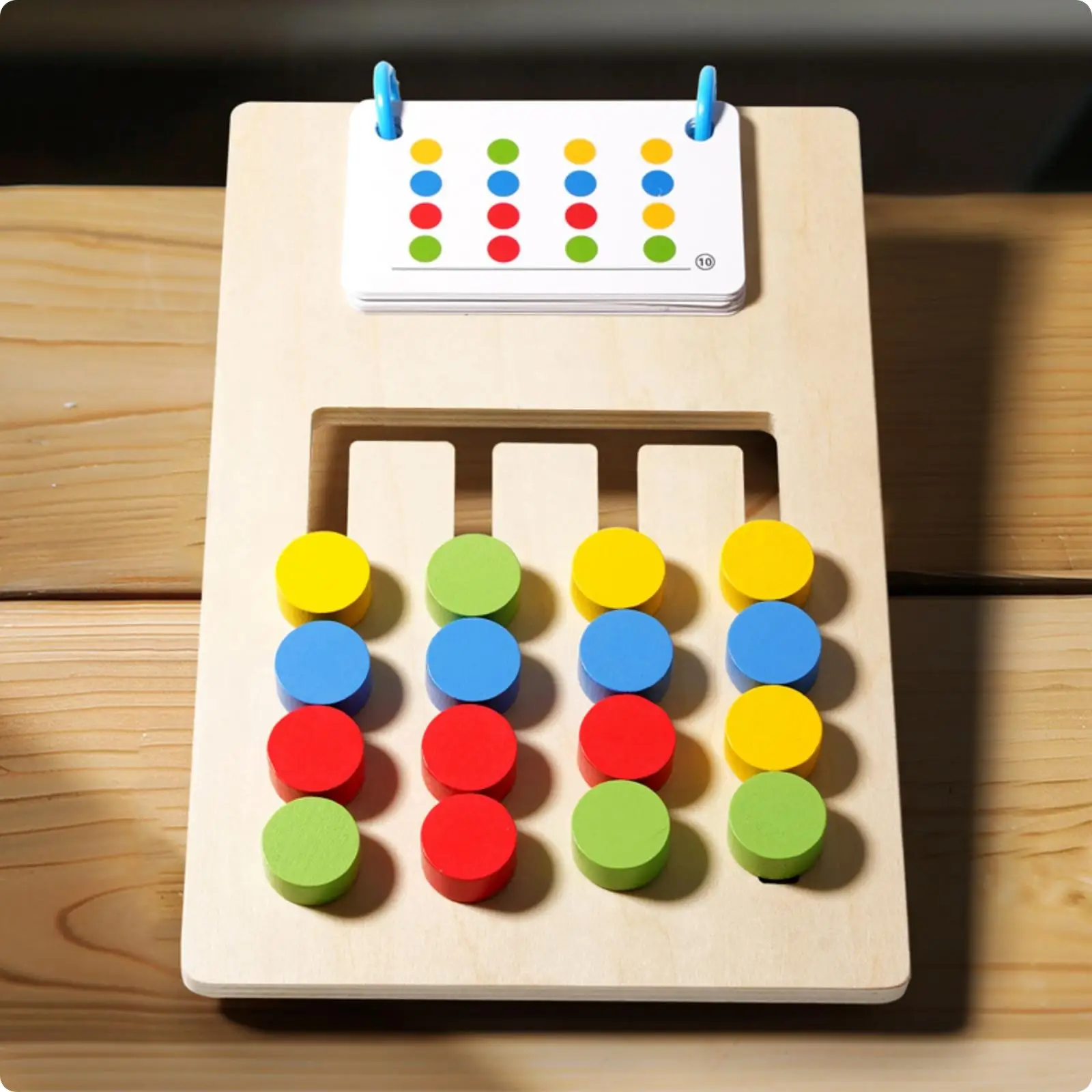 Learning Toys Brain Teaser Wooden Matching Game Natural Wood