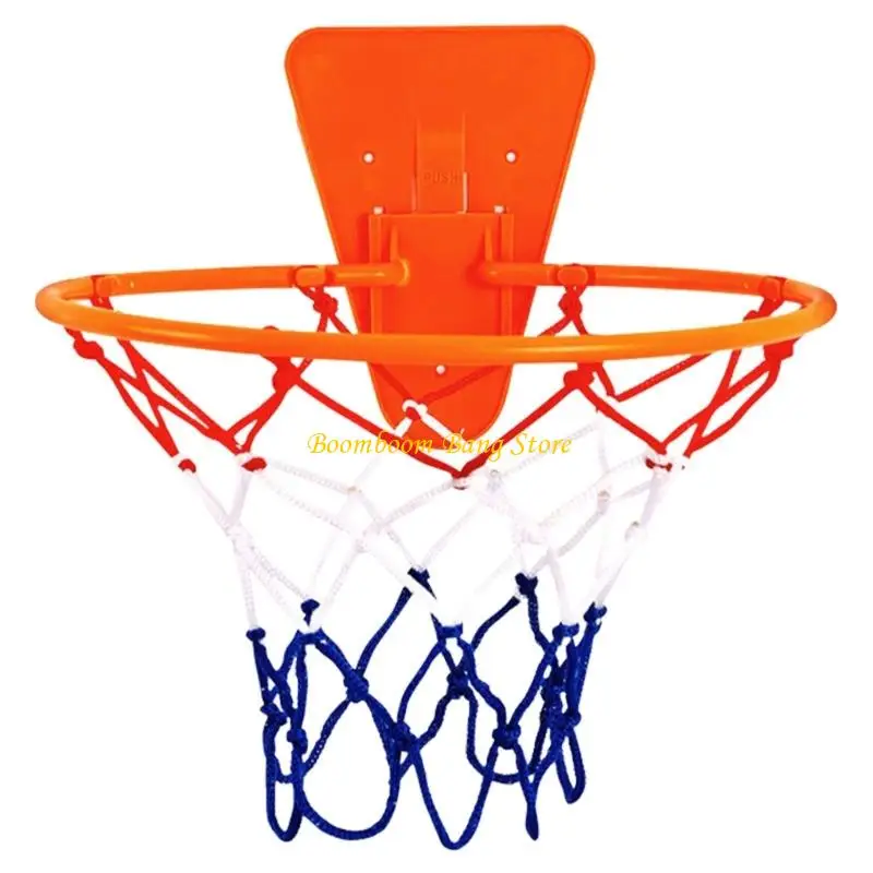

270C Compact Foldable Indoor Training Basketball For Small Spaces Wall Mounted Basketball rings Without Drilling Enduring