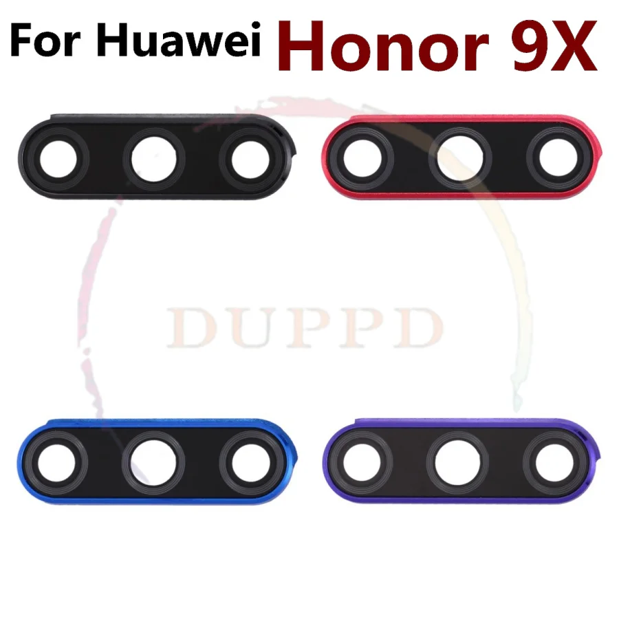 Original For Huawei Honor 8X 9X 9 10 Lite 9i Back Rear Camera Lens Frame Cover Housing Case Glass With Adhensive Repair + Tools