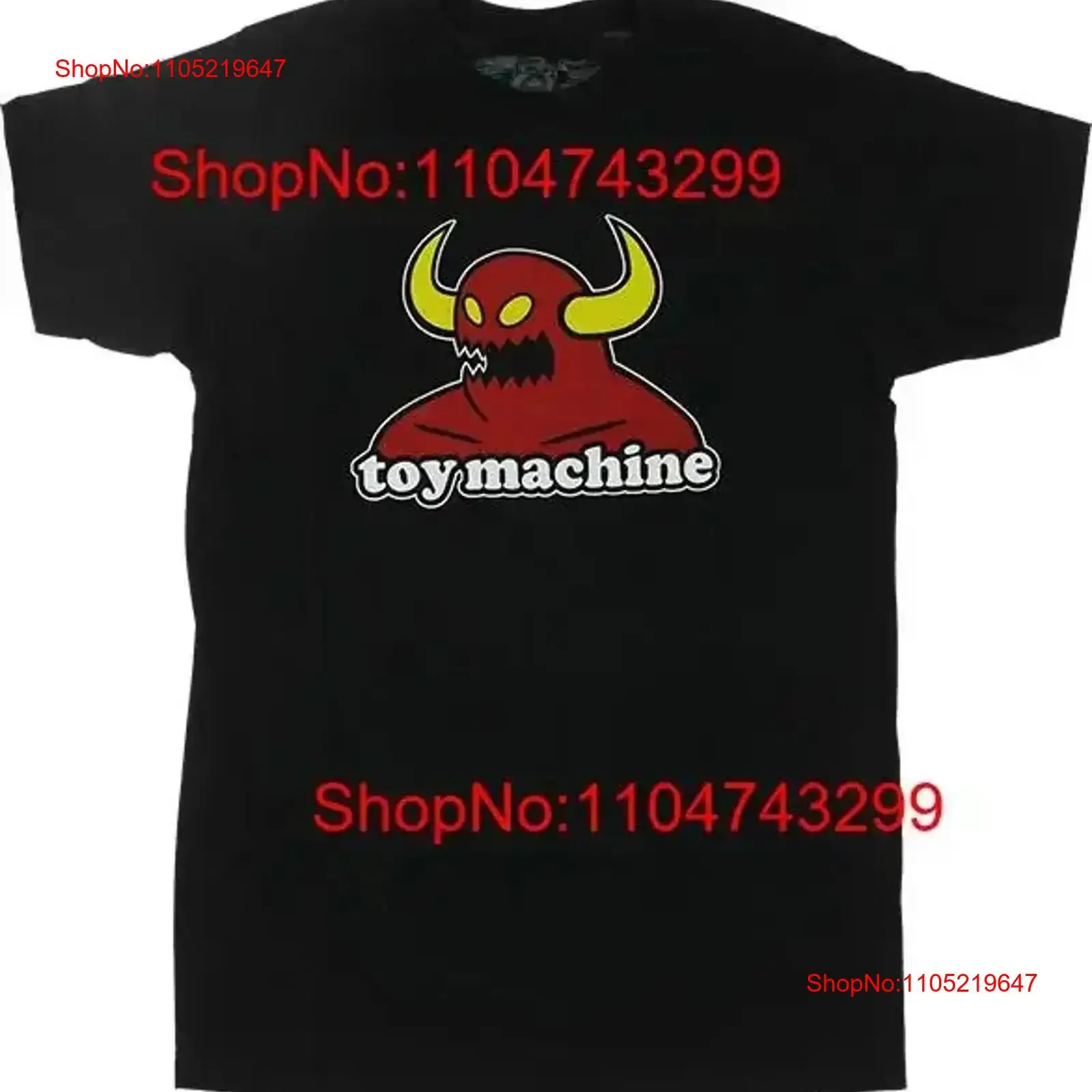Toy Machine Skateboards Monster Black T Shirt vintage Washed Slightly fashion Stylish Top For Everyday Wear Breathable vintage
