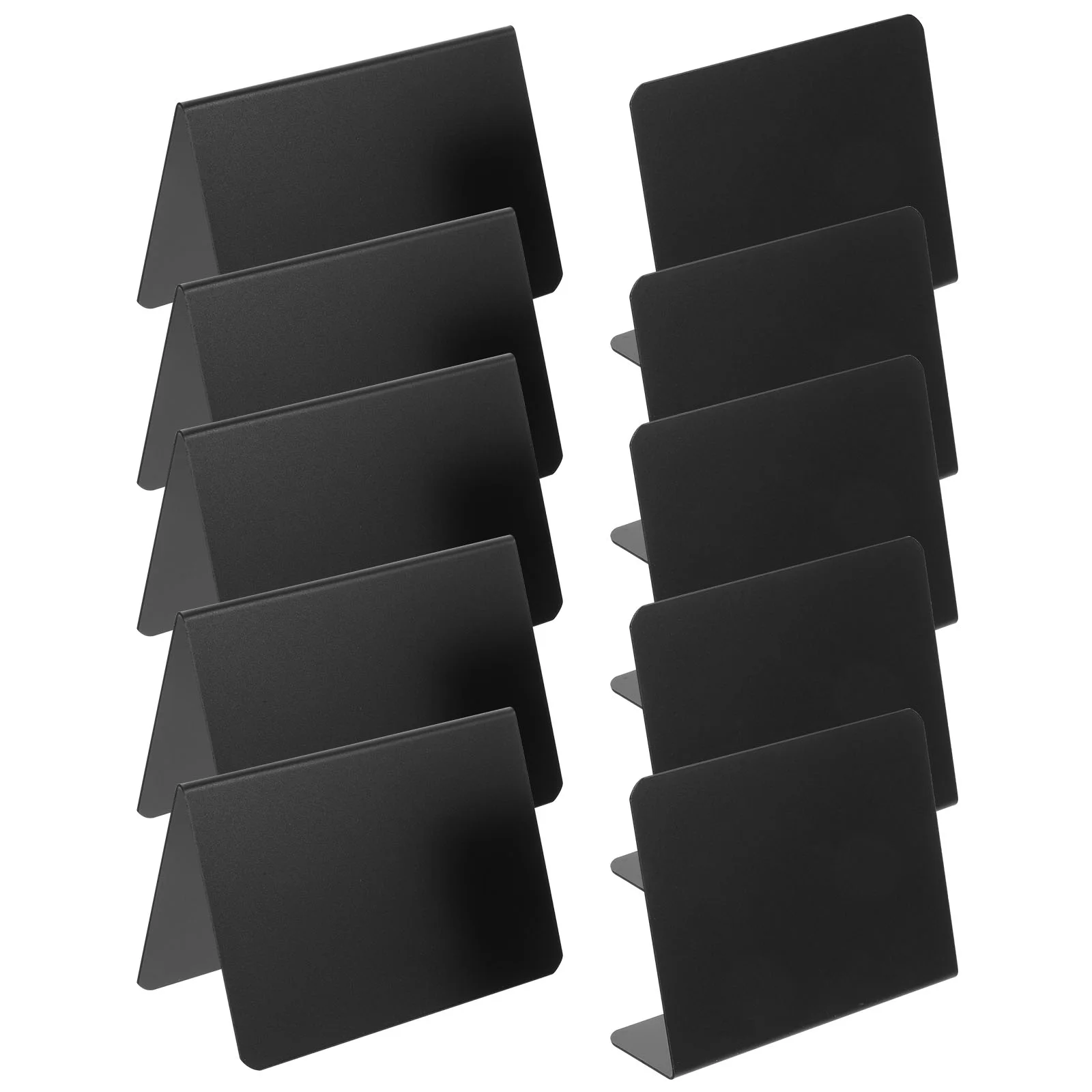10Pcs Desktop Name Plate Sign Sturdy Acrylic Card Stand Meeting Identity Display Stand for Crafts