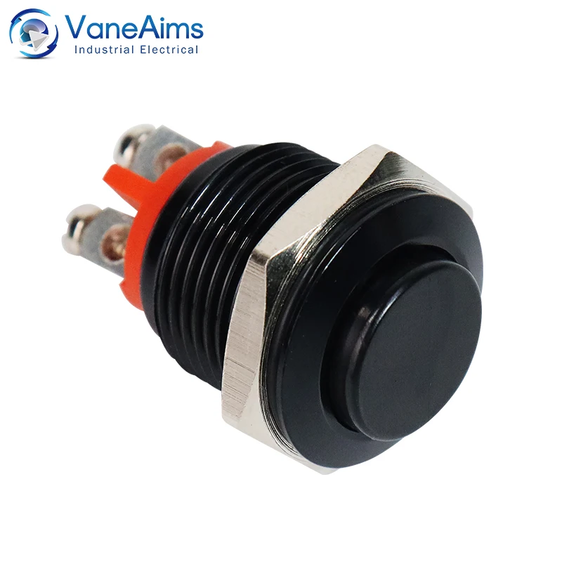 16mm push button switch NC Normally closed Mini Electric Waterproof Momentary 1NC Small Metal Switches Start Stop VaneAims