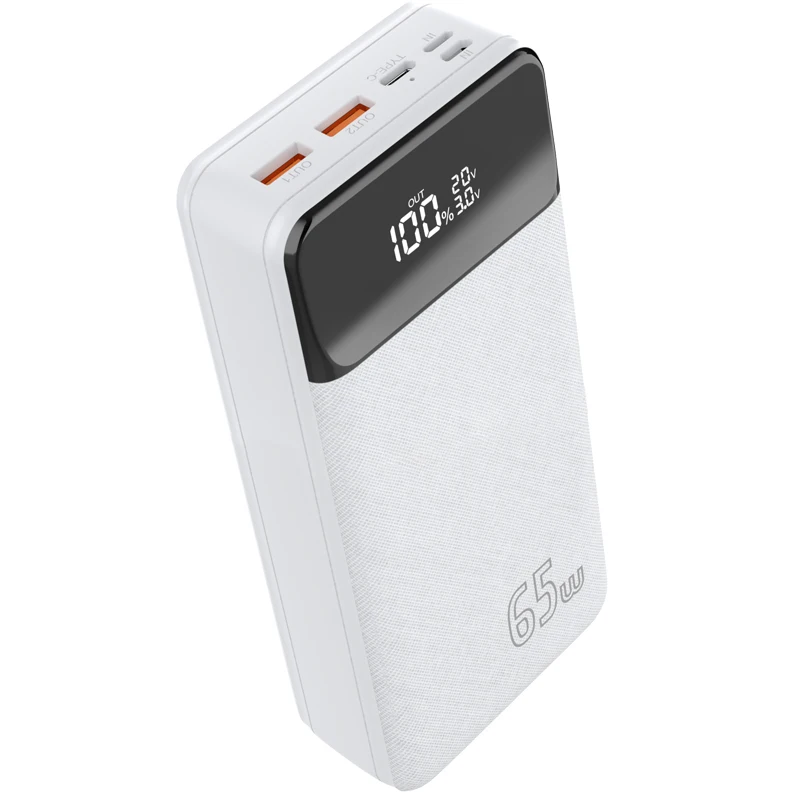 Imagem -02 - Melhor Venda pd 65w Banco de Potência tipo c Saída pd Powerbank 30000mah 65w 100w Pd3.0 tipo c Banco de Potência Portátil para Macbook Pro 2023