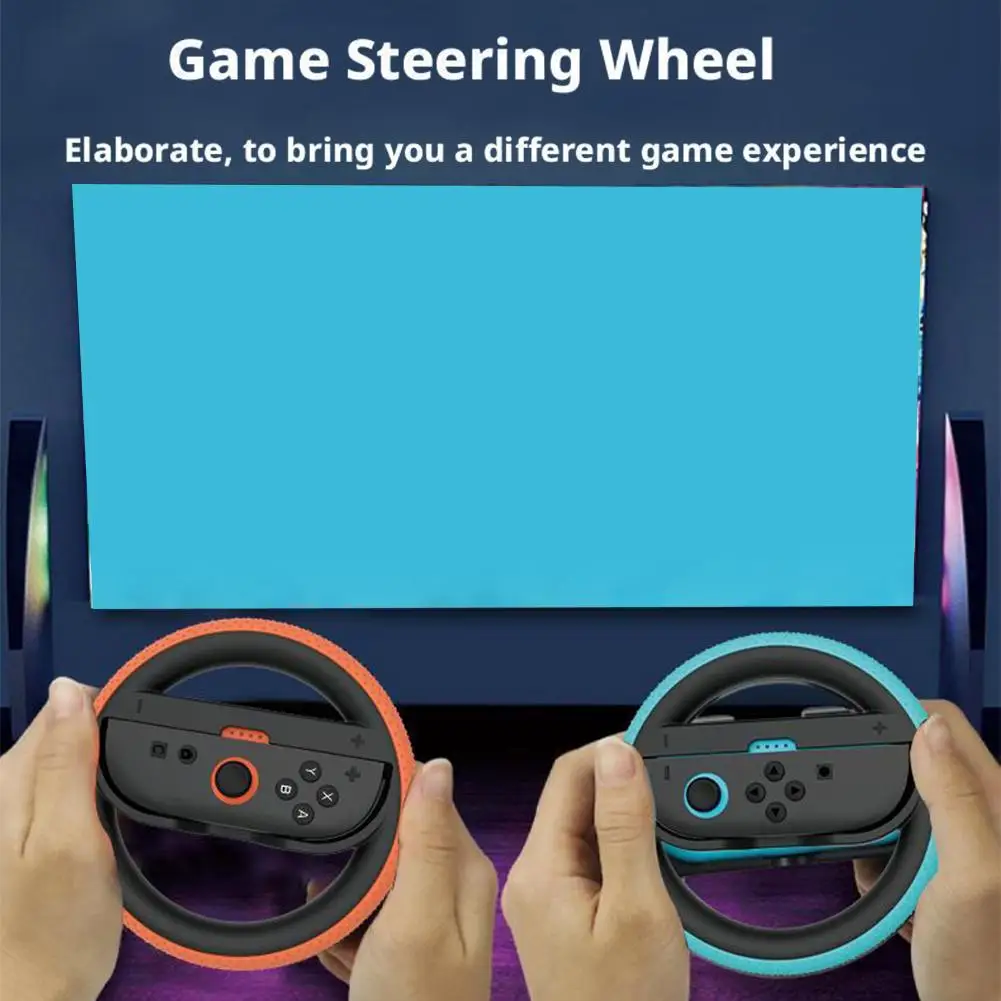   للتبديل 2 Joy Con تحكم 2 قطعة عجلة القيادة Joycon 2 عجلة قبضة اليد ل ماريو كارت العالم 8 ديلوكس Y1J9