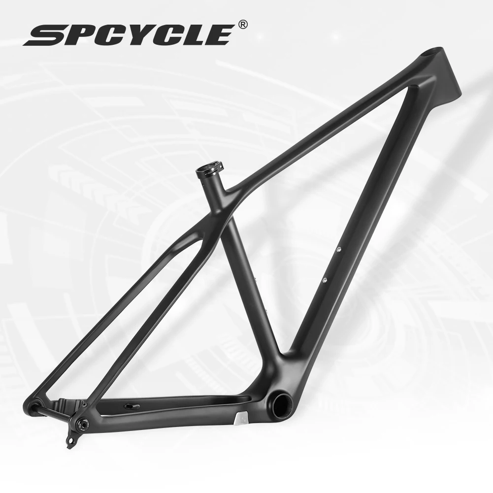 

Spcycle 2024 New 29er MTB Carbon Frame 148x12mm Boost UDH Hanger 15/17/19/21inch T1000 Carbon Mountain Bike Frame 29