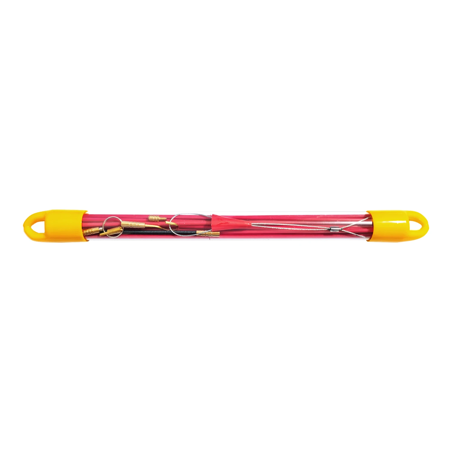 10pcs 33cm Push Pull Rod Fish Tape Holder & Connectors Fiberglass Wire Cable Running Rods Electrical Access Kit