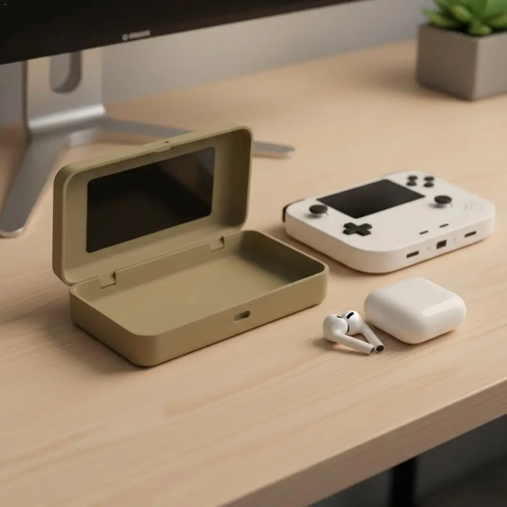 

Магнитный ящик для хранения для портативной консоли AYANEO AIR MINI, портативный защитный чехол с жестким корпусом, защита от царапин, дорожный ящик для переноски