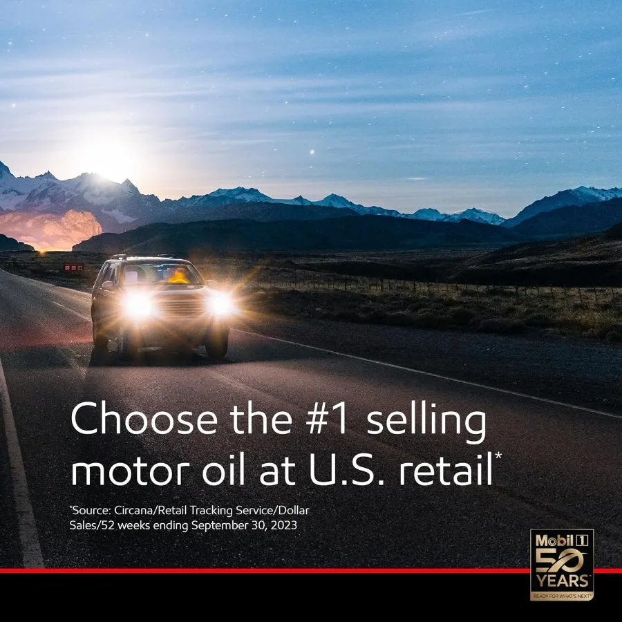 زيت محرك اصطناعي كامل الأميال العالية 5W20 لمحركات عالية الأداء زجاجة 5 كوارت مصممة لمسافات القيادة الموسعة أ #6