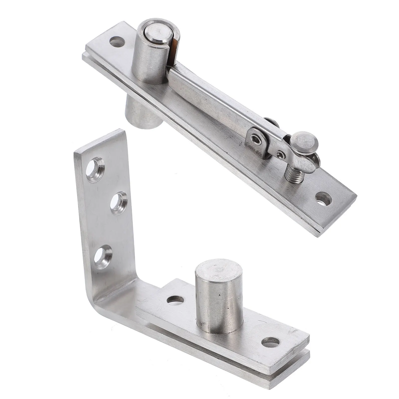 1Set Stainless Steel Rotation Hinge Adjustable Hidden Door Flexibility Strong Load Capacity Floor Supported Long