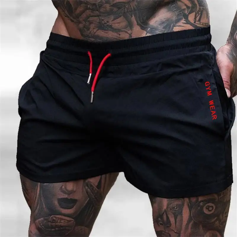 Männer Hot Shorts Leichte Dünne Kurze Hosen Laufen Squat Fitness Shorts Männer GYM Tragen Schnell trocknende Kordelzug Shorts