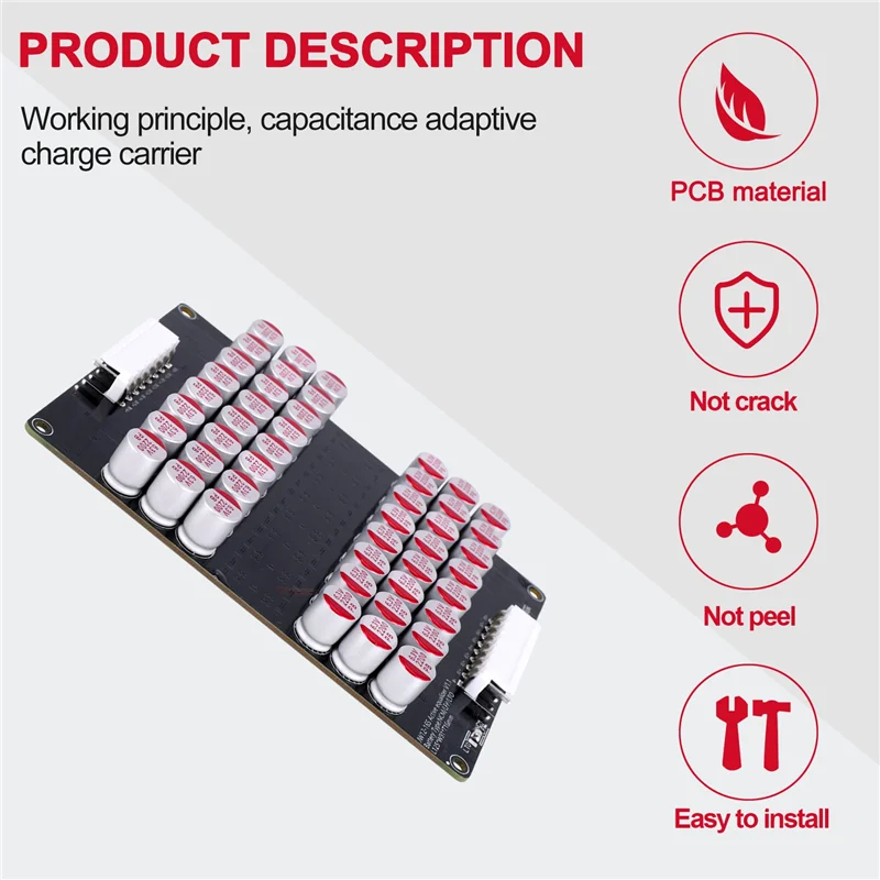 

12S 13S 14S 15S 16S Active Equalizer Balancer Lifepo4 Lipo LTO Battery Energy Equalization Capacitor BMS Board