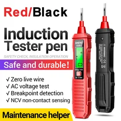 Digital Non-Contact Voltage Tester Pencil Circuit Breakpoint Finder LCD Display Zero Fire Wire Tester