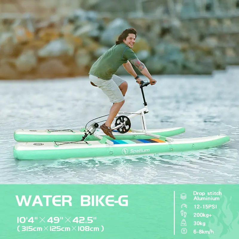 Bote inflable de agua para bicicleta, bote con pedal de hidrolámina, a la venta, novedad, 2024