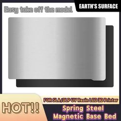 ES-3D Printer Spring Steel Flexible Build Plate Sheet Magnetic Base For Anycubic Photon/S/X/Mono SE/X/ElegooMars/2Pro/LD-002H