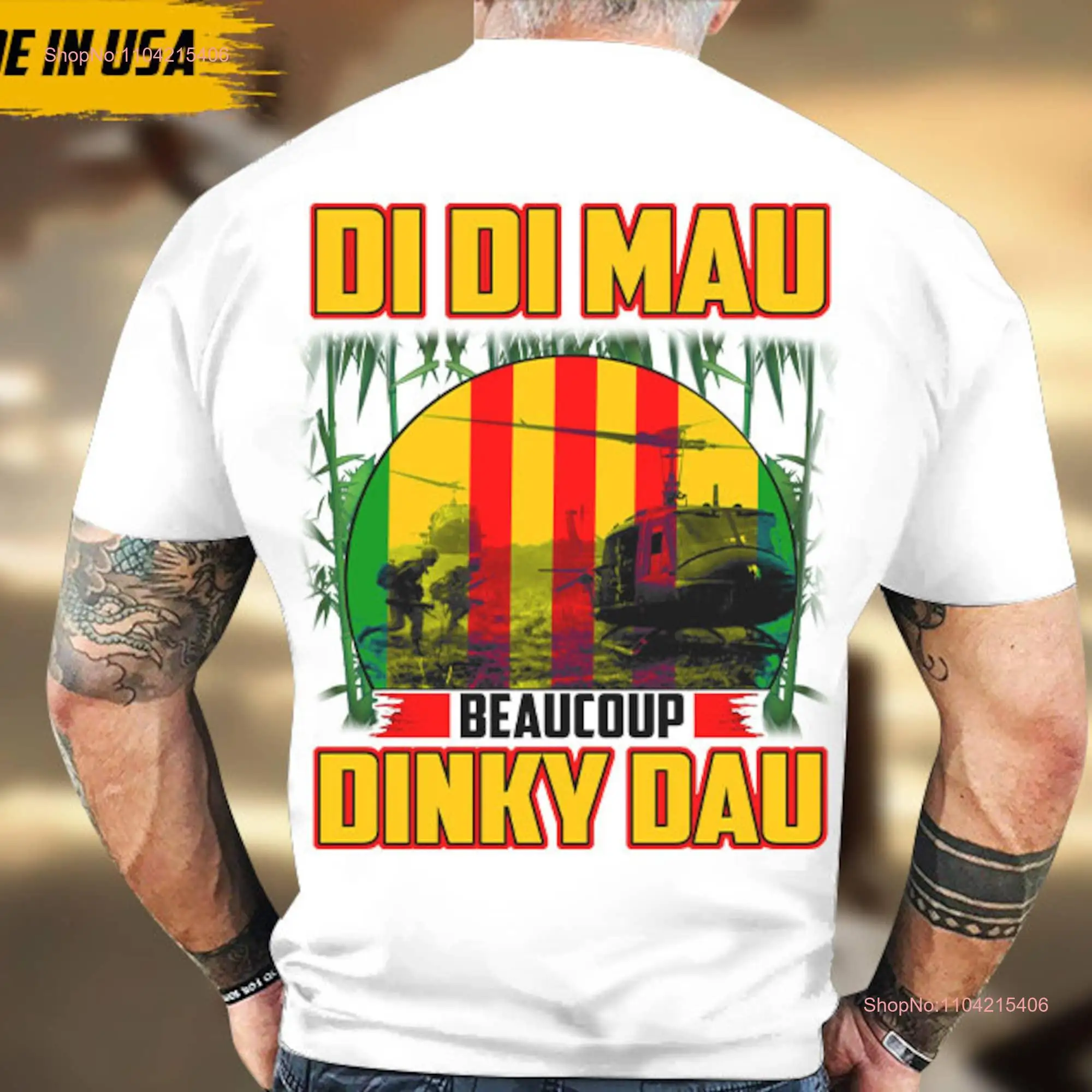 The Veteran T Shirt For Day Di Mau Beaucoup Dinky Dau long or short sleeves