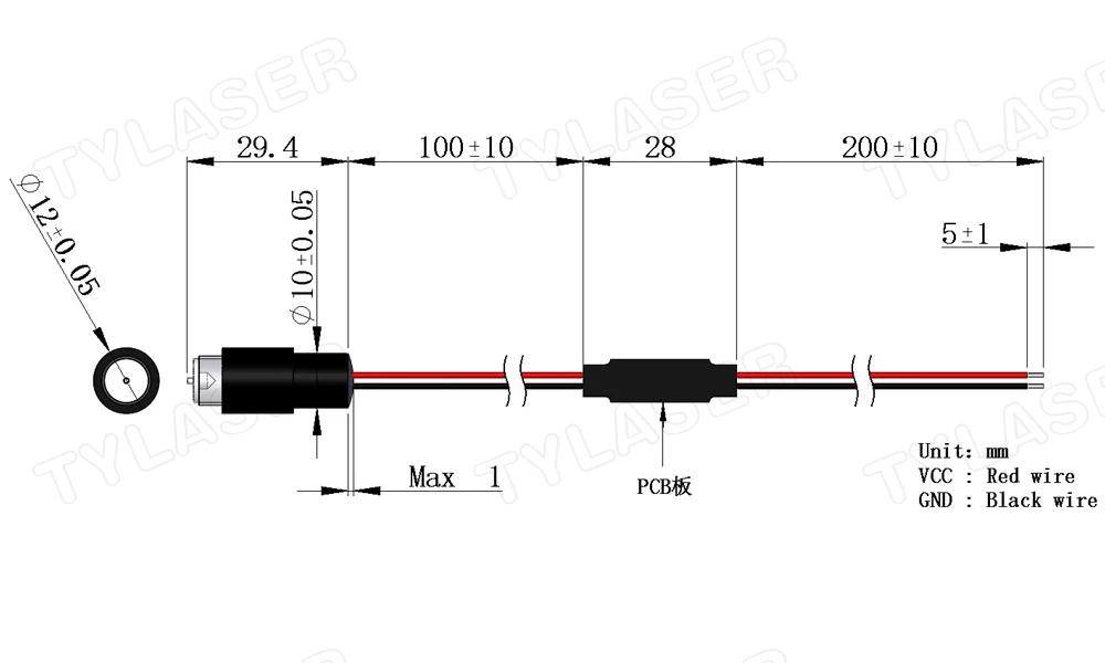 360 Degree Laser Level Module 660nm 10mW 50mW 100mW 200mW Red Laser Line Module for Tester Laser Engraving Machine Accessories