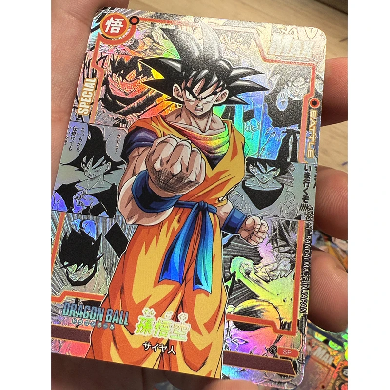 18 قطعة لتقوم بها بنفسك لعبة دراغون بول Tcg بطاقة فلاش ماستر روشي سون جوكو ماجين بو بطاقة نحت أنيمي جمع عمل دمى أشكال هدية