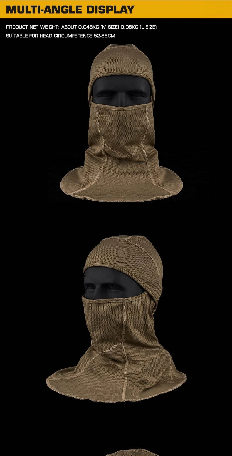 Taktische Vollgesichts-atmungsaktive elastische Sonnencreme Outdoor-Sport Snood Helm Liner Headcover für alle Jahreszeiten – Detail 3
