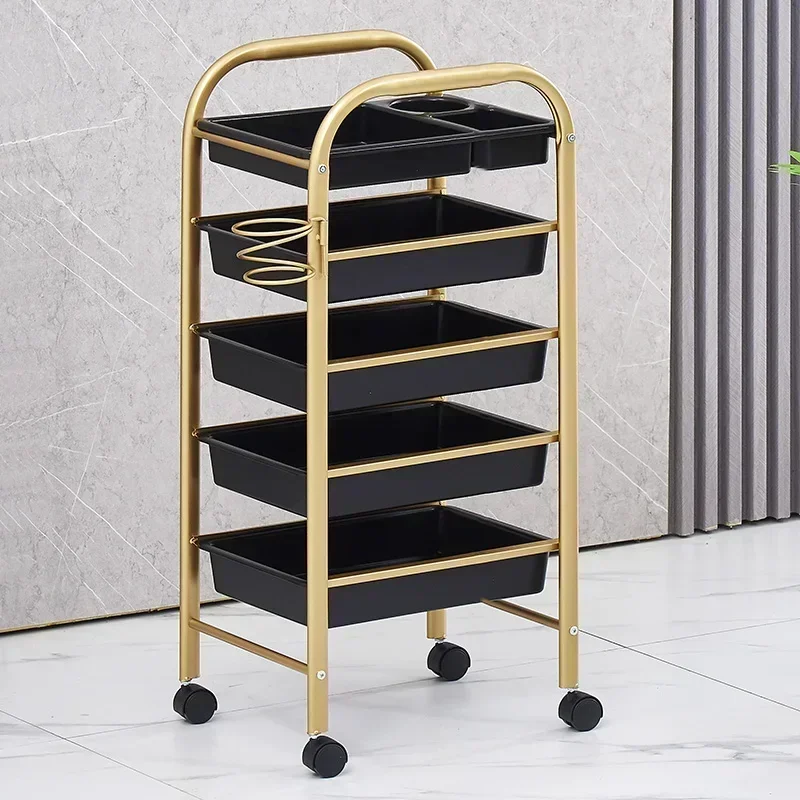 Wózek estetyczny Wózek Stół Zakupy Fryzjer Dressing Fryzjer Organizer Elegancki Carrello Estetista Spa Meble pomocnicze