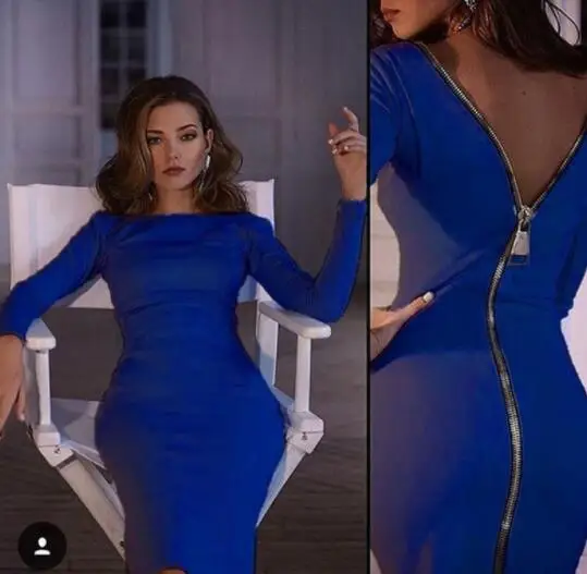 forever 21 sequin bodycon dress D3514 Sleeveless Midi Dress V-Neck Bodycon Zipper Back  Rami