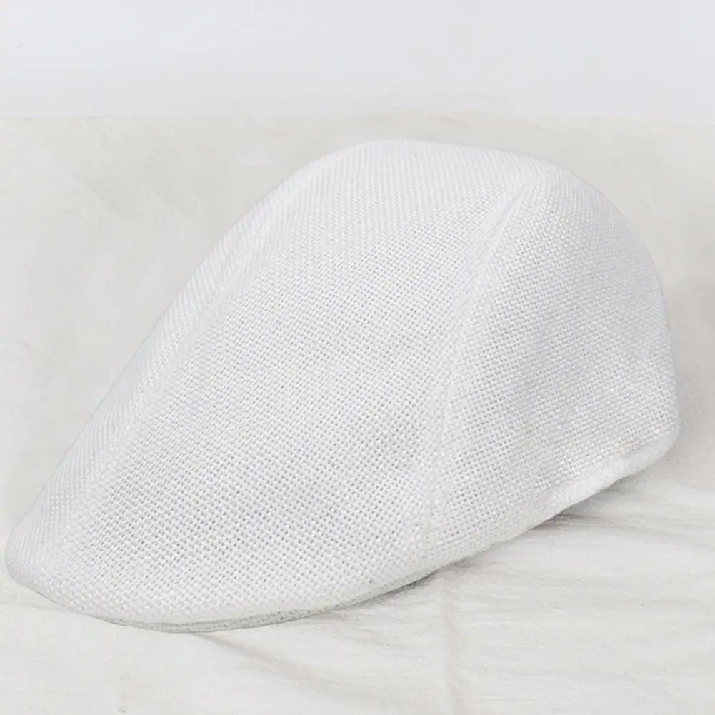 Men Lightweight Hat Stylish Men's Retro Newsboy Hat with Sun Protection Breathable Design Classic Beret Cap for Casual Wear