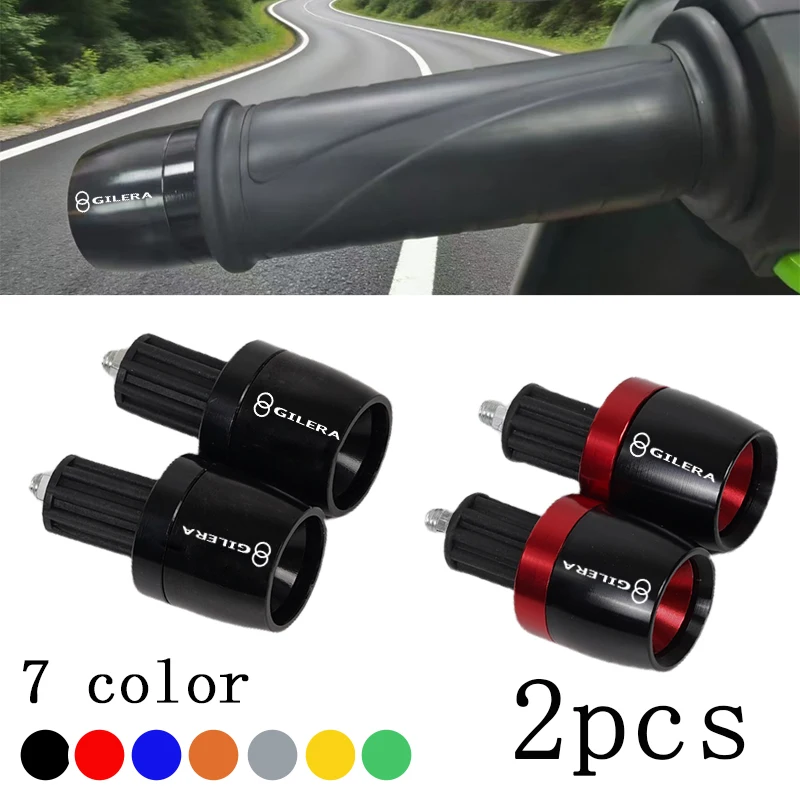 Para Gilera GP800 Fuoco Nexus 500 Runner 50 125 200 empuñaduras de manillar de motocicleta extremos de barra tapa 22mm mango enchufe de contrapeso
