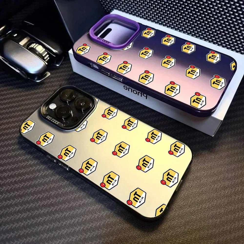 Funda de teléfono FUNDA FASHION T-TNS para iPhone 12 11 13 14 15 16 Max Pro Plus Mini IMD Laser Cover