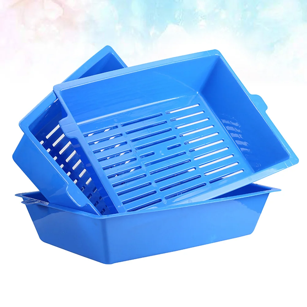 

1Pcs Cat Litter Basin Strong Material Comfortable Use Easy Cleaning Potty Training Pet Supplies Litter Box