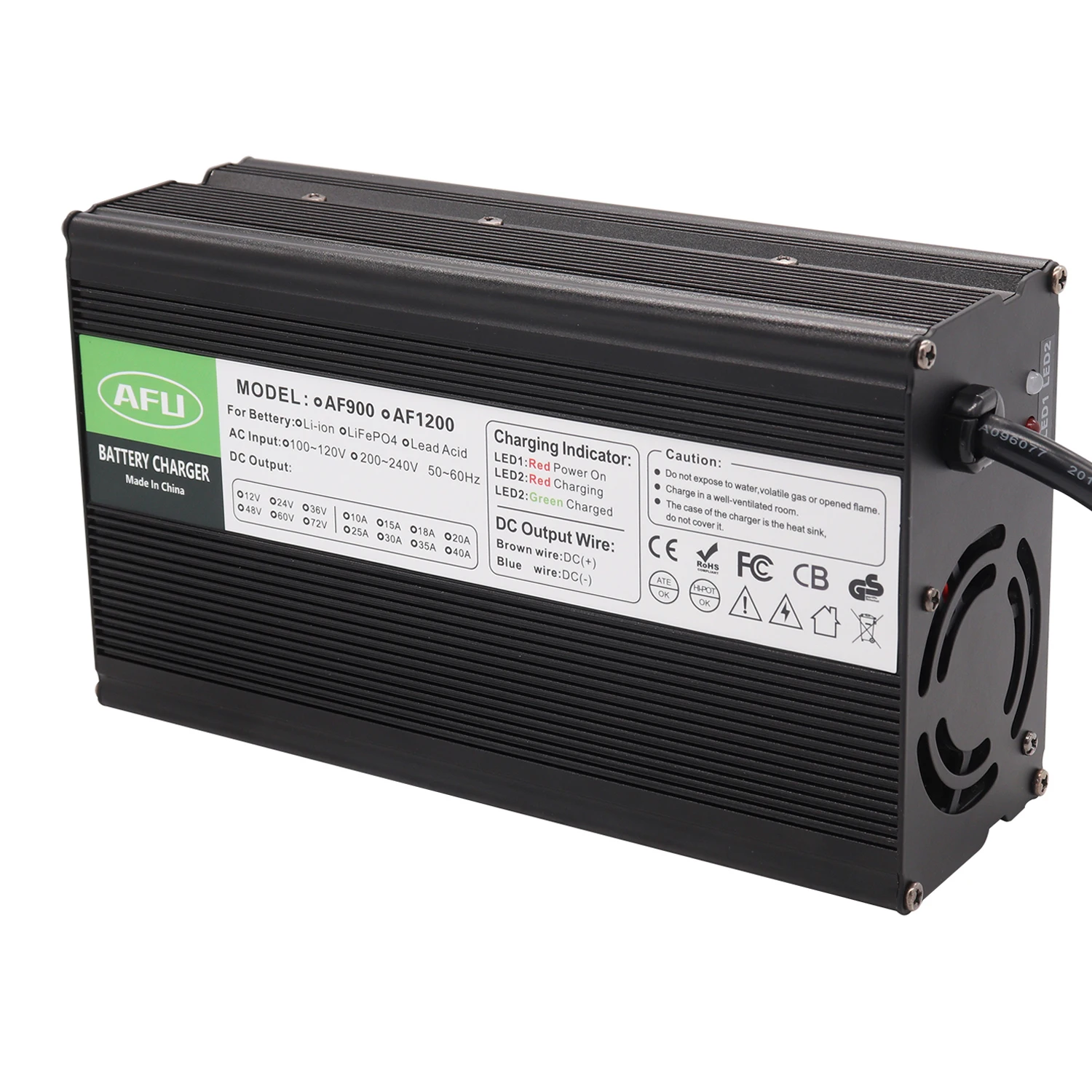 24V 20A Charger For 27.6V Lead Acid battery Used for electric vehicles and tools. Floating charge voltage is 27.6V~29.4V