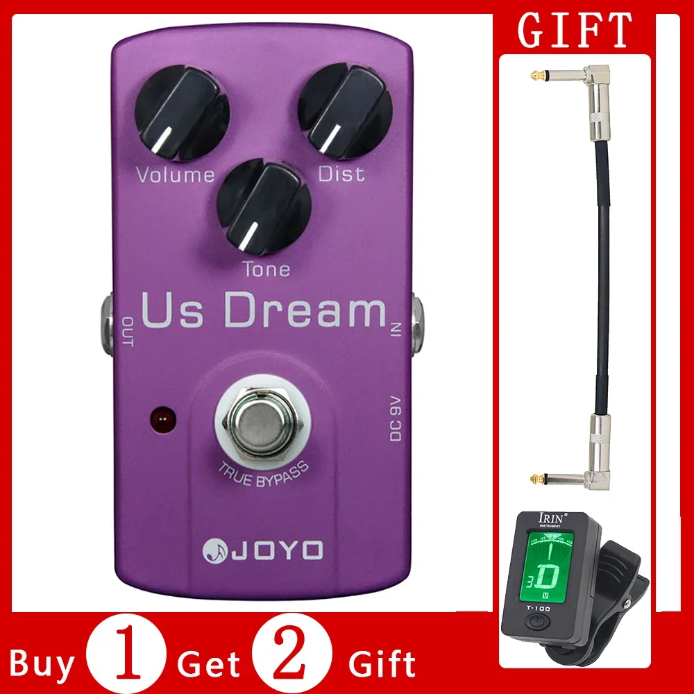 

JOYO JF-34 US DREAM Distortion Effects Pedal Simulate High-Gain Distortion Tone of the Driven Tube Amplifier Guitar Effect Pedal