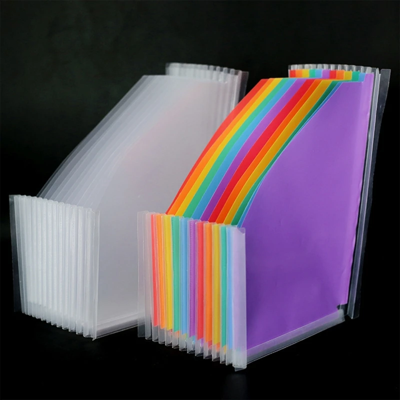 13 Pockets Expanding File Folder Bag Accordion Document Organizer A4 Letter Size