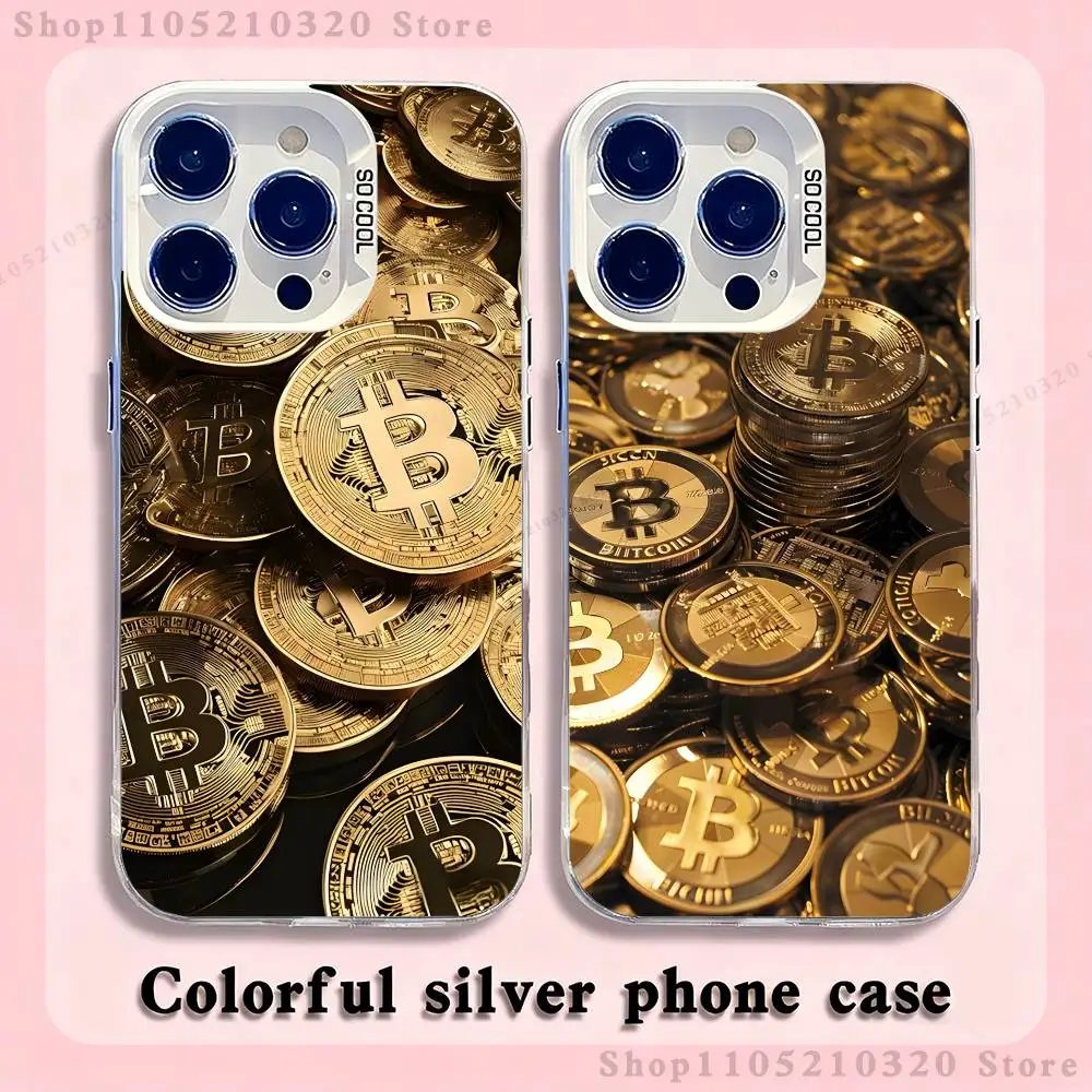 

Bitcoin Phone Case For iPhone 17,16,15,14,13,12,11,Pro,Max,Plus,Mini,XS,SE Anti Fall White Matte Hard Bumper
