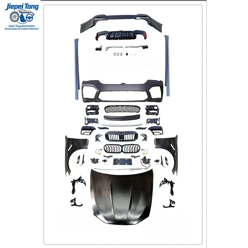 

Подходит для BMW 5 серии F10/F18, комплект для модернизации до G30/G38/M5: передняя решетка, большой задний бампер, установка без необходимости резки.