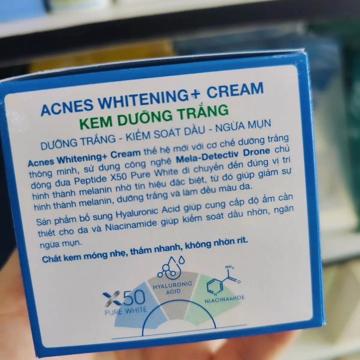 

Vietnam Acnes Brightening Face Cream 50g Peptide & Niacinamide ZO Skin Inspired​