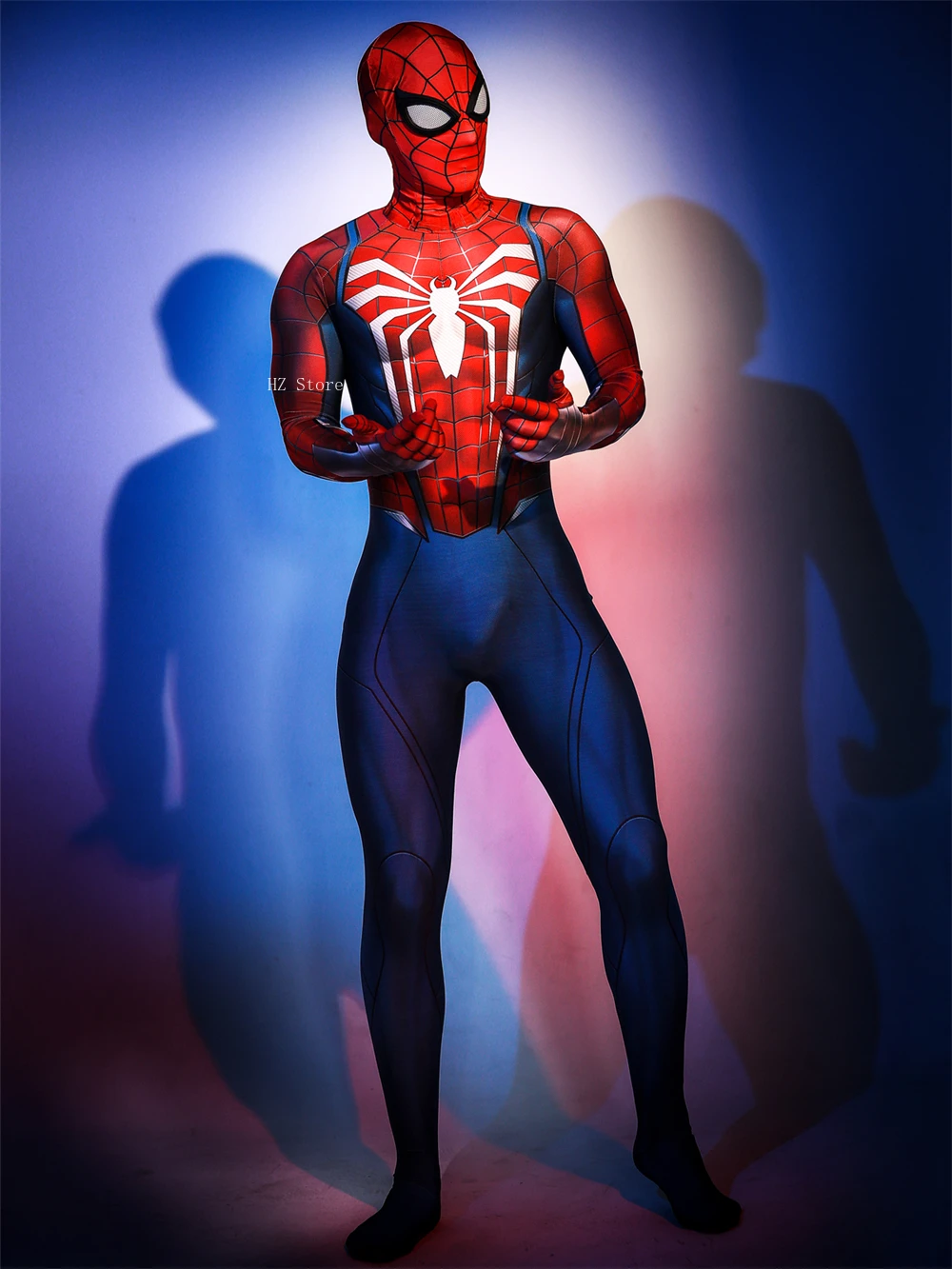 PS52 スパイダーマン ピーター・パーカー ボディスーツ 取り外し可能な