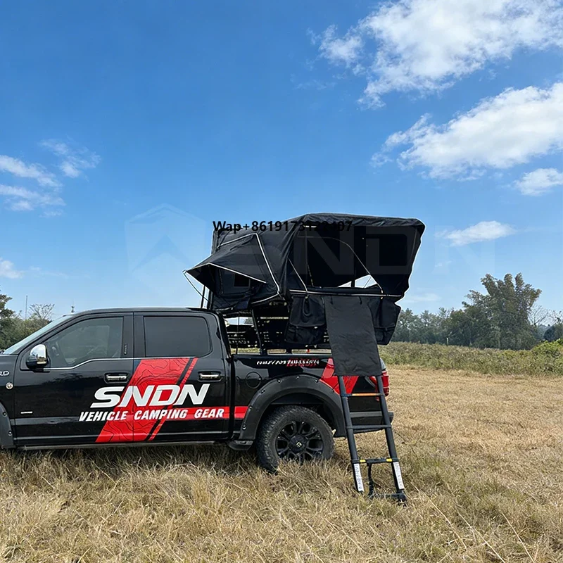 

For Quick Setup Waterproof Side Opening Rooftop Tent Hard Shell Aluminum 4x4 Car Roof Top 3-4 Person Open Skylight Four-season