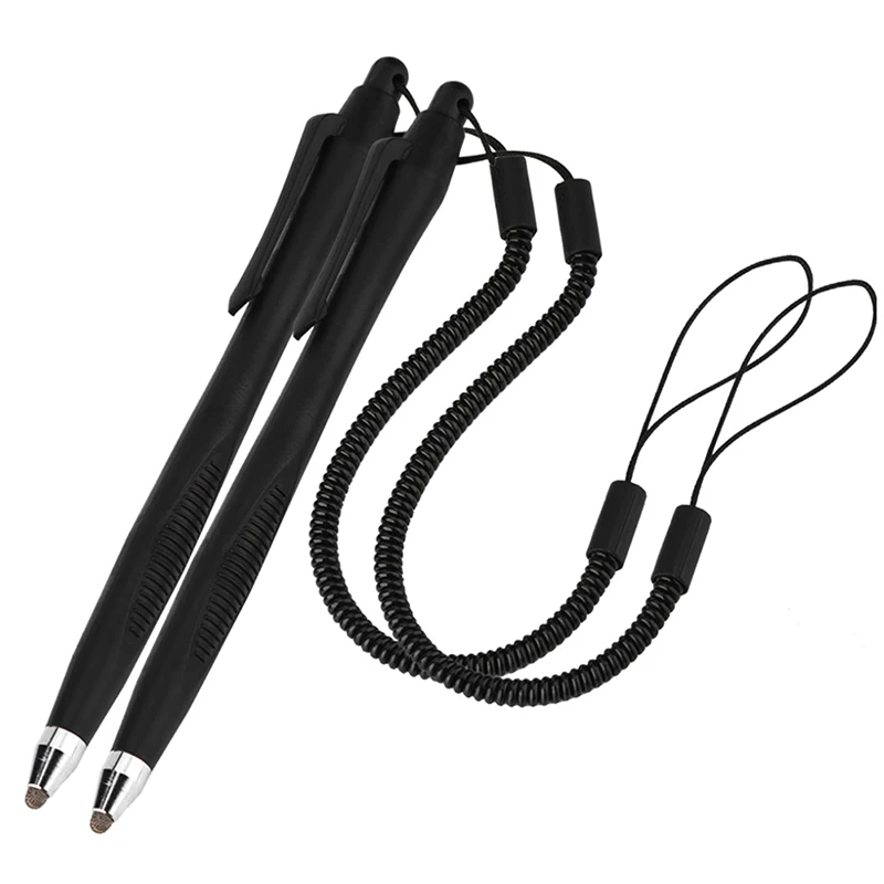 

2Pcs Touch Screen Stylus Pen With Spring Hose High Sensitivity Fine Tip Home Office For Phone Tablet Notes Painting