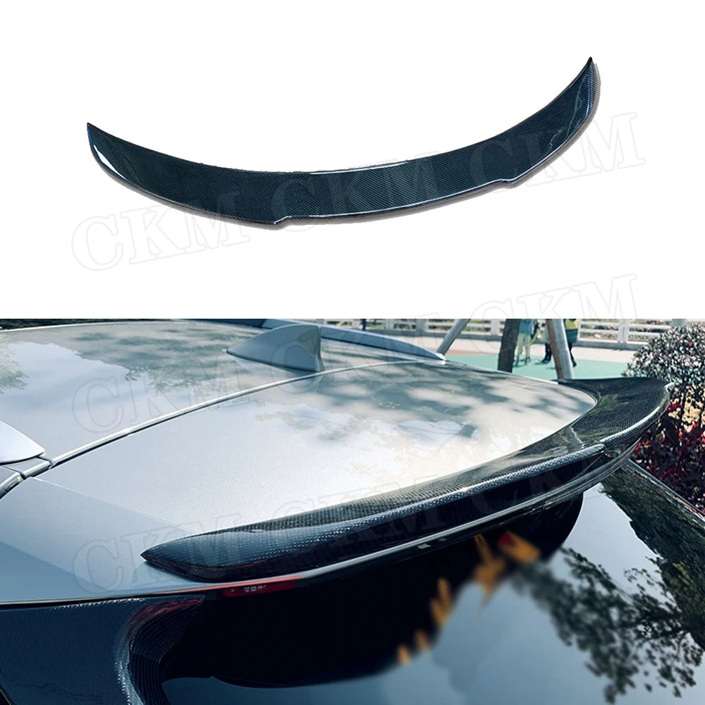 

CKMUUER Carbon Fiber For Lexus RX300 RX450H 2016-2020 Rear Roof Spoiler Window Side Wings Trunk Exterior Decoration