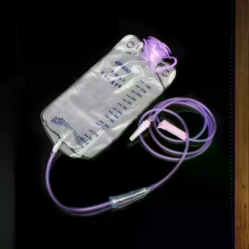 1200ml  Plastic Feeding Bag Enteral Nutrition Supply Bag Nasal Feeding Nutrient Gravity Pump Transparent Tube Bag